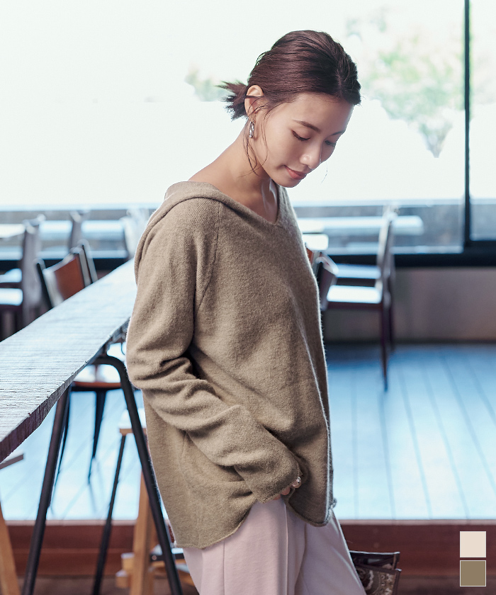 ニットフードパーカー通販 30代 40代のオフィスカジュアル レディースファッション通販 Ur S ユアーズ 公式通販サイト