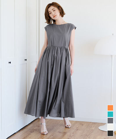 極美品●UNITED ARROWS ギャザー フレンチスリーブ ワンピース UNITED ARROWS（ユナイテッドアローズ）の「フレンチスリーブ