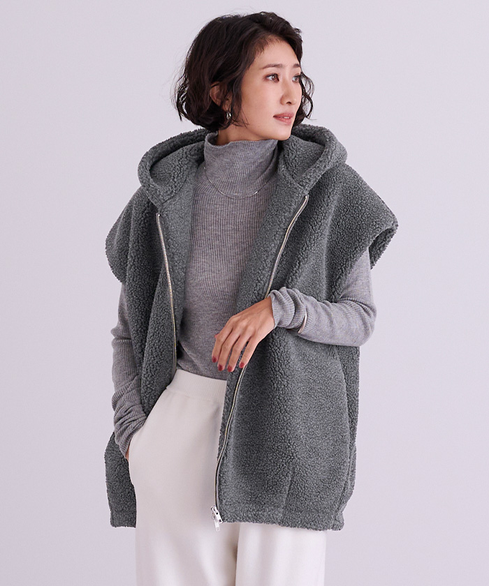 フーディーボアベスト | ur's（ユアーズ）