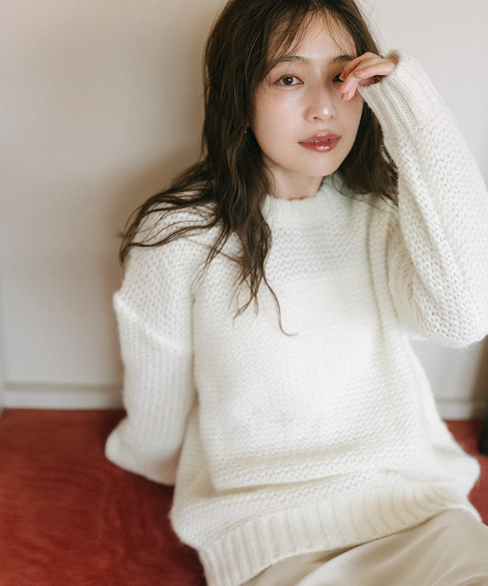 オーバーサイズローゲージニット | ur's（ユアーズ）