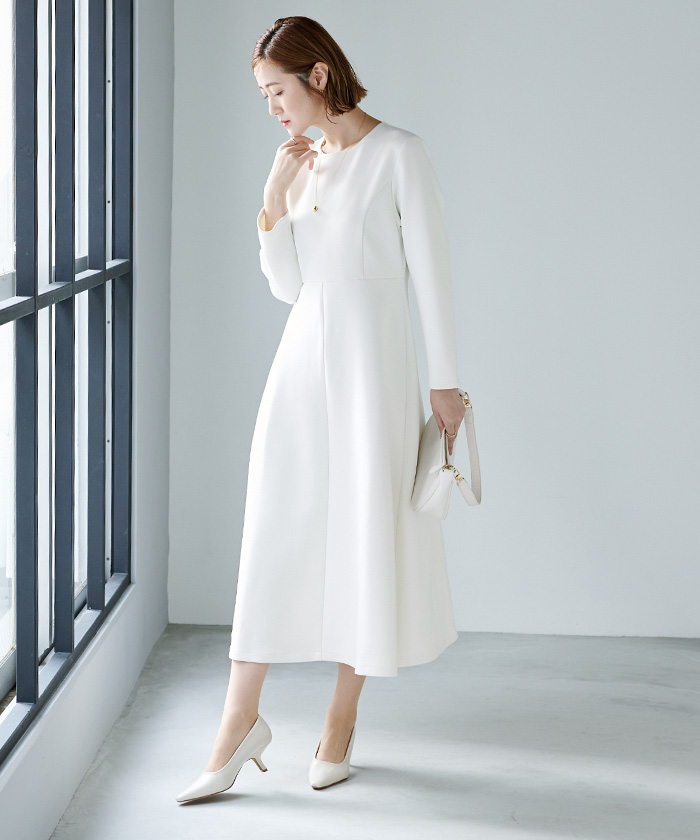 G-Force ホワイト フレアワンピース G-Force ホワイト フレアワンピース G-Force ホワイト フレア