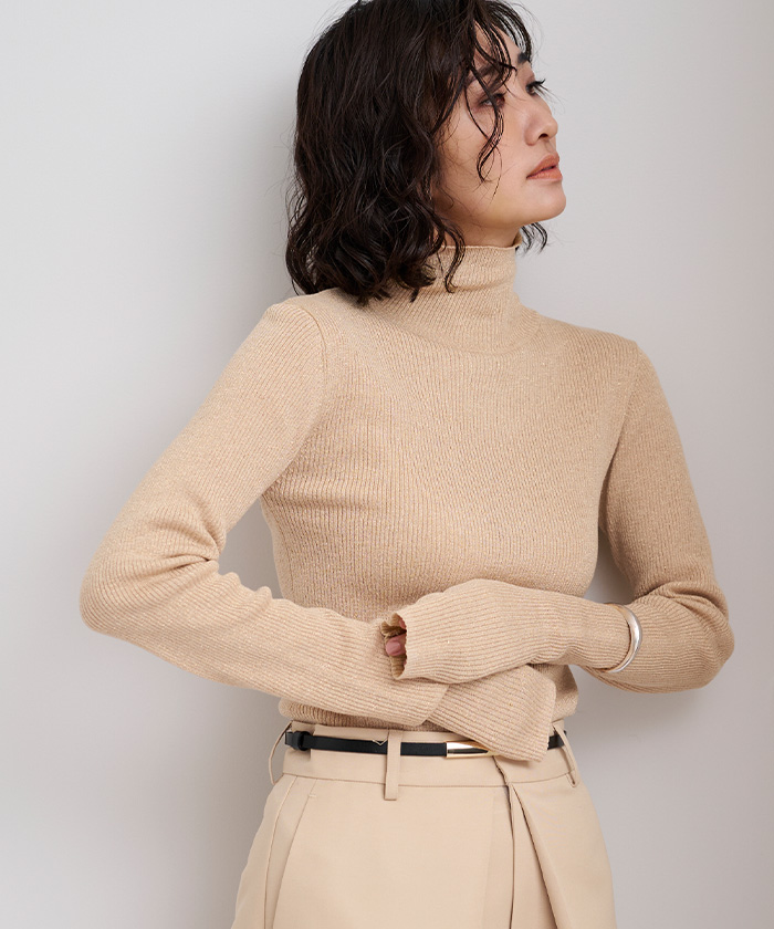 2817y 美品　オープロジェクト　厚手ハイネックリブニット　ウール　M 2817y 美品 オープロジェクト 厚手ハイネックリブニット ウール M