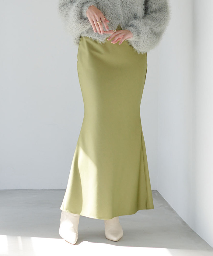 ツイルマーメイドマキシスカート【メール便可／90】 | ur's（ユアーズ）