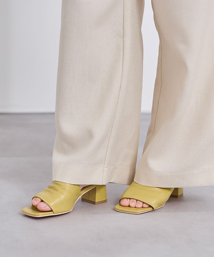 INSCRIRE スクエアヒールサンダル Shoes | INSCRIRE (Women)/アンスクリア | 三越伊勢丹