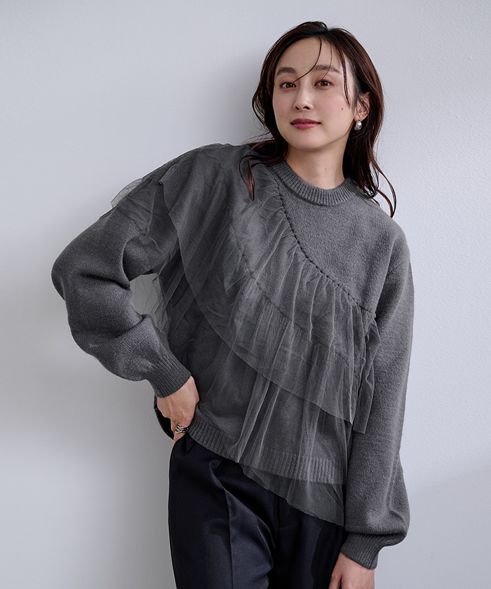 René - 美品 Rene ルネ Dress Frill & Flare 6816710 ワンピース