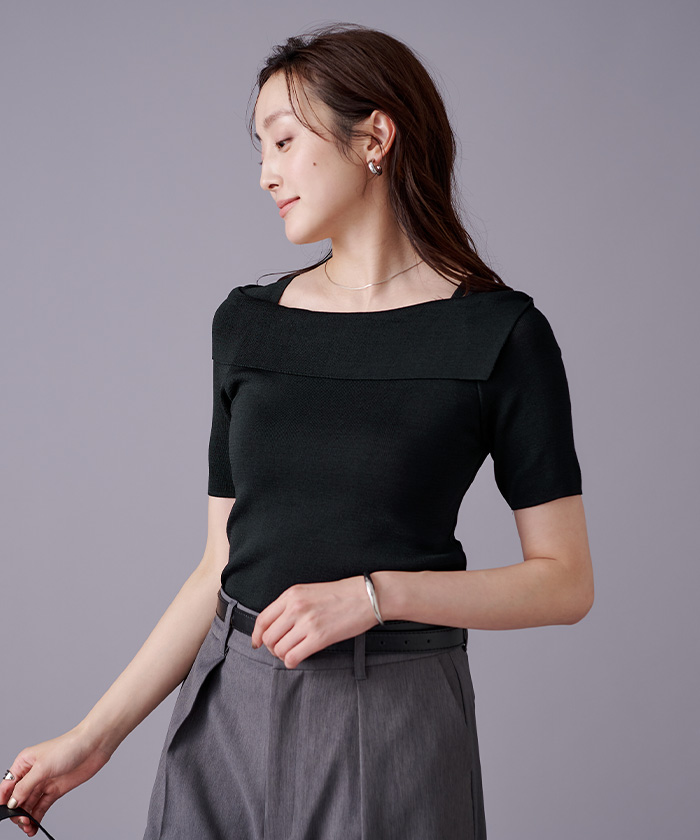 デコルテデザインニット【メール便可／50】 | ur's（ユアーズ）