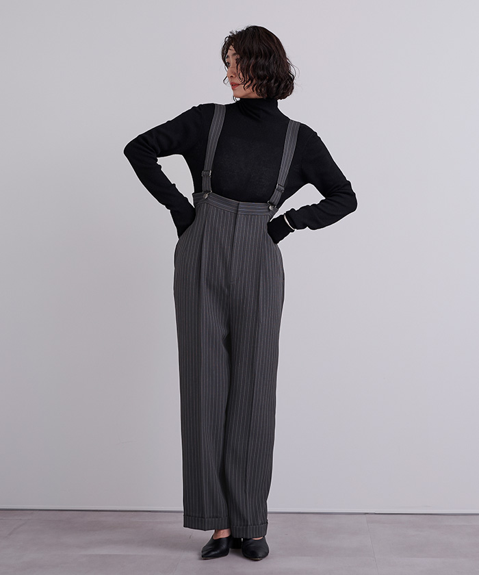 センタープレスダブルサロペットパンツ | ur's（ユアーズ）