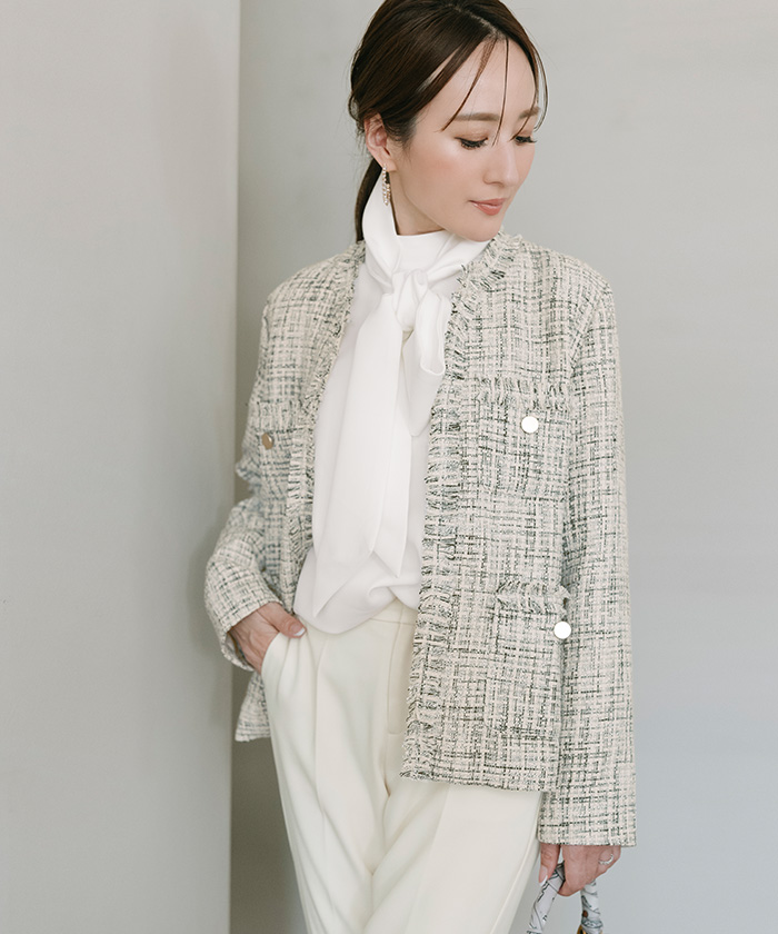 UNITED ARROWS ユナイテッドアローズ 18AW UASB クルーネックニット 1113-199-4256 L レッド セーター | mc53295 UNITED ARROWS（ユナイテッドアローズ）の「UBCB カラー テーパード