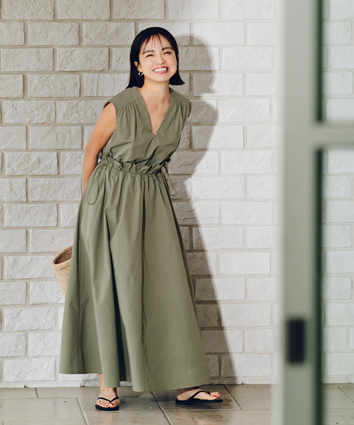 前後2wayウエストフリルデザインワンピース | ur's（ユアーズ）