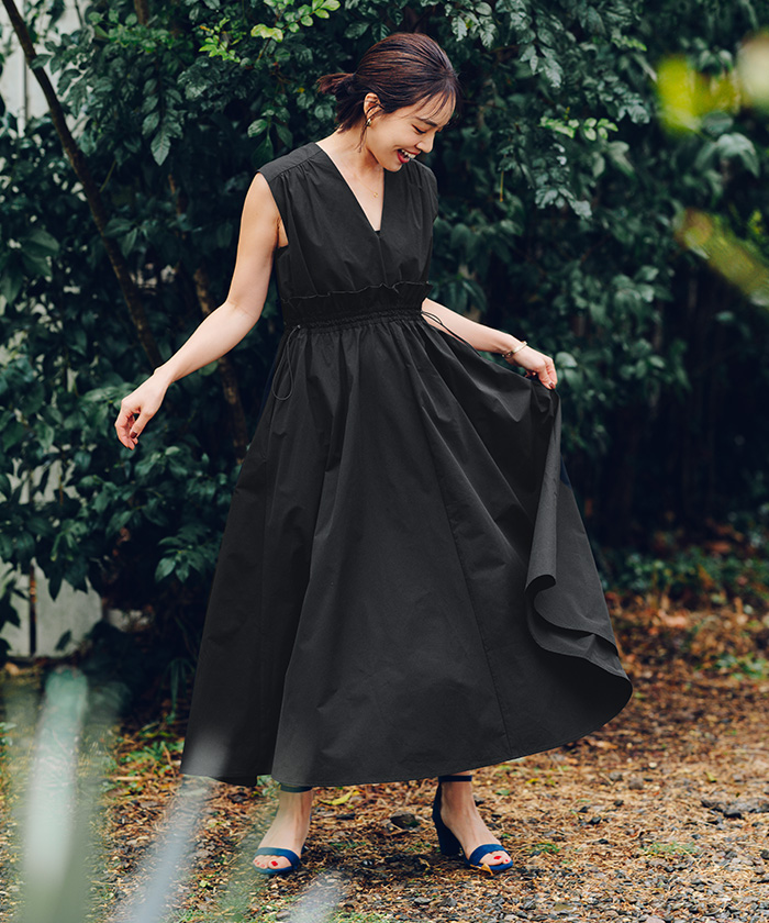 myumyu**ページ　オーダー　ボリュームフリル袖ワンピース　ハンドメイ 高身長さん向けサイズあり】袖ボリューム前後2wayワンピース