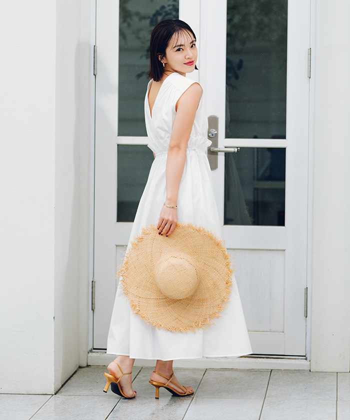 前後2wayウエストフリルデザインワンピース | ur's（ユアーズ）