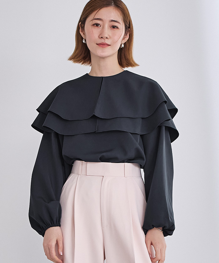 レイヤードケープブラウス | ur's（ユアーズ）