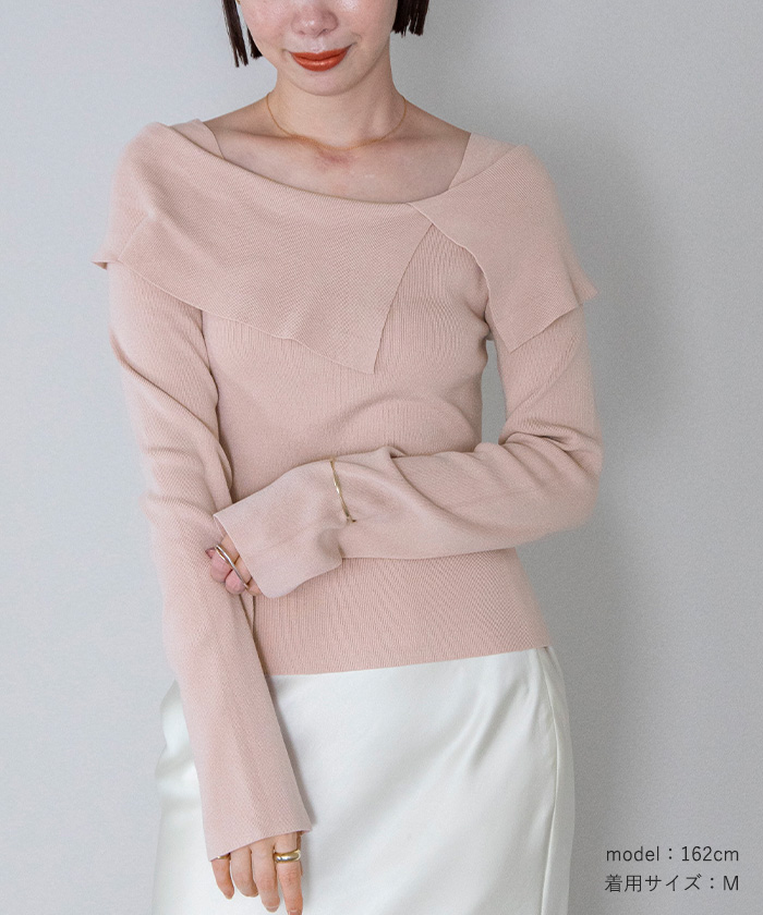 Basement online 【MIYU DESIGN】 ケープニットベージュ最 安