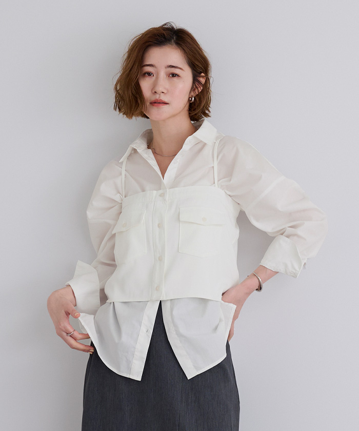 ポケットデザインキャミソール/ビスチェ【メール便可／60】 | ur's