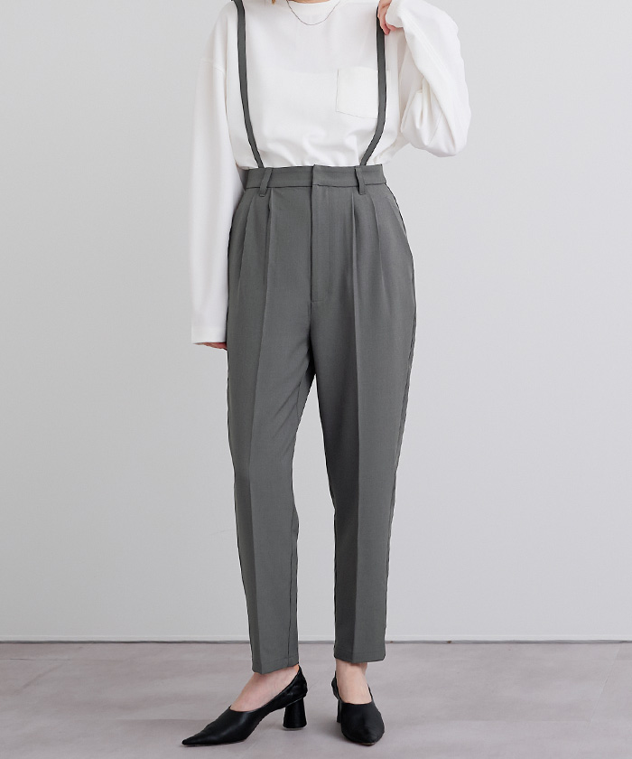 2wayサロペットテーパードパンツ | ur's（ユアーズ）