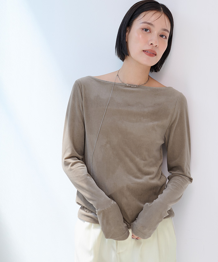 A/Pベロアボレロ 2wayボートネックベロアトップス | ur's（ユアーズ）