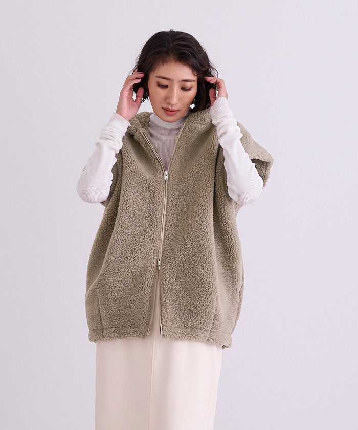 フーディーボアベスト | ur's（ユアーズ）