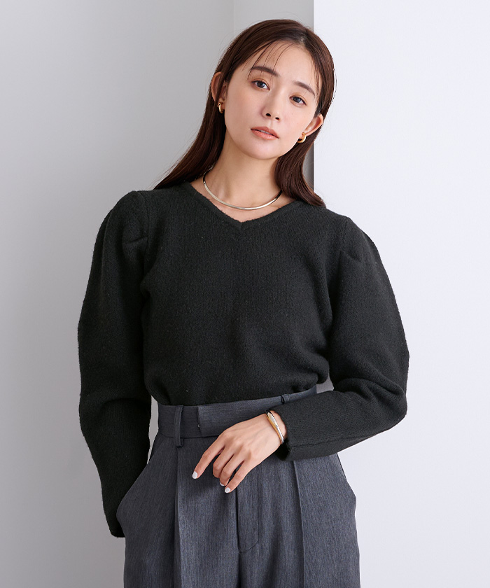 前後2wayパフスリーブニット | ur's（ユアーズ）