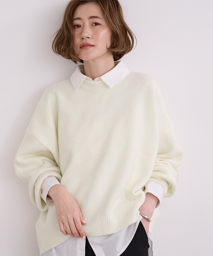 ヤクライククルーネックニット | ur's（ユアーズ）