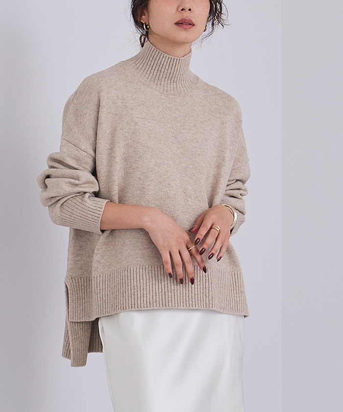 スフレタッチハイネックオーバーサイズニット | ur's（ユアーズ）