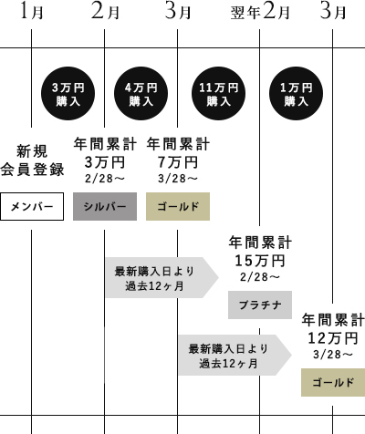 会員ステージ例